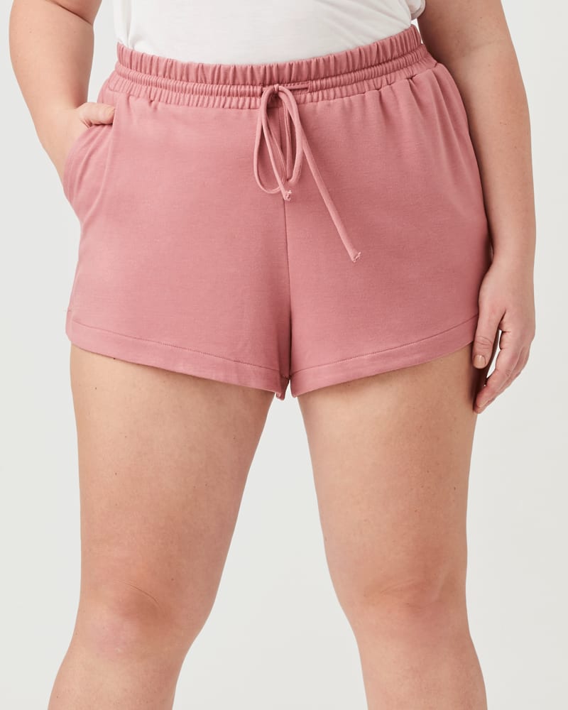 Front of plus size Lisa Lounge Shorts by Molly&Isadora | Dia&Co | dia_product_style_image_id:156857